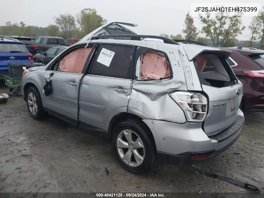 2014 Subaru Forester 2.5I Limited VIN: JF2SJAHC1EH475399 Lot: 40421125