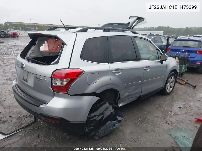 2014 Subaru Forester 2.5I Limited VIN: JF2SJAHC1EH475399 Lot: 40421125