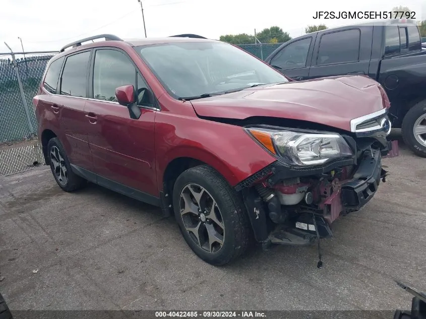 2014 Subaru Forester 2.0Xt Touring VIN: JF2SJGMC5EH517792 Lot: 40422485