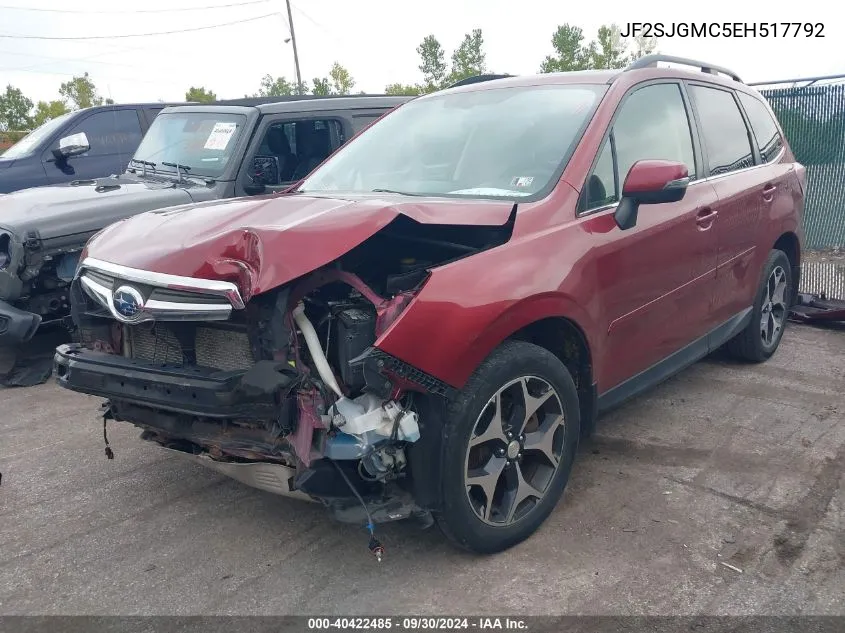 2014 Subaru Forester 2.0Xt Touring VIN: JF2SJGMC5EH517792 Lot: 40422485