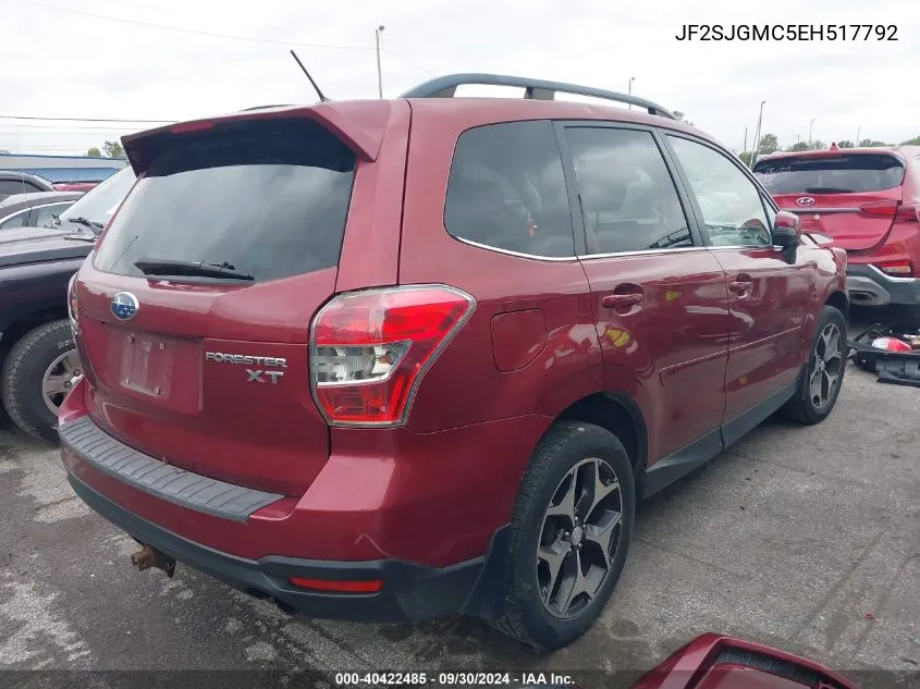 2014 Subaru Forester 2.0Xt Touring VIN: JF2SJGMC5EH517792 Lot: 40422485