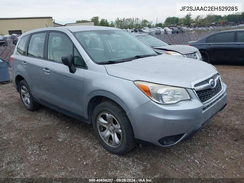 2014 Subaru Forester 2.5I VIN: JF2SJAAC2EH529285 Lot: 40434207