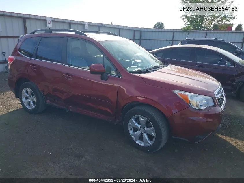 2014 Subaru Forester 2.5I Limited VIN: JF2SJAHC3EH554153 Lot: 40442855