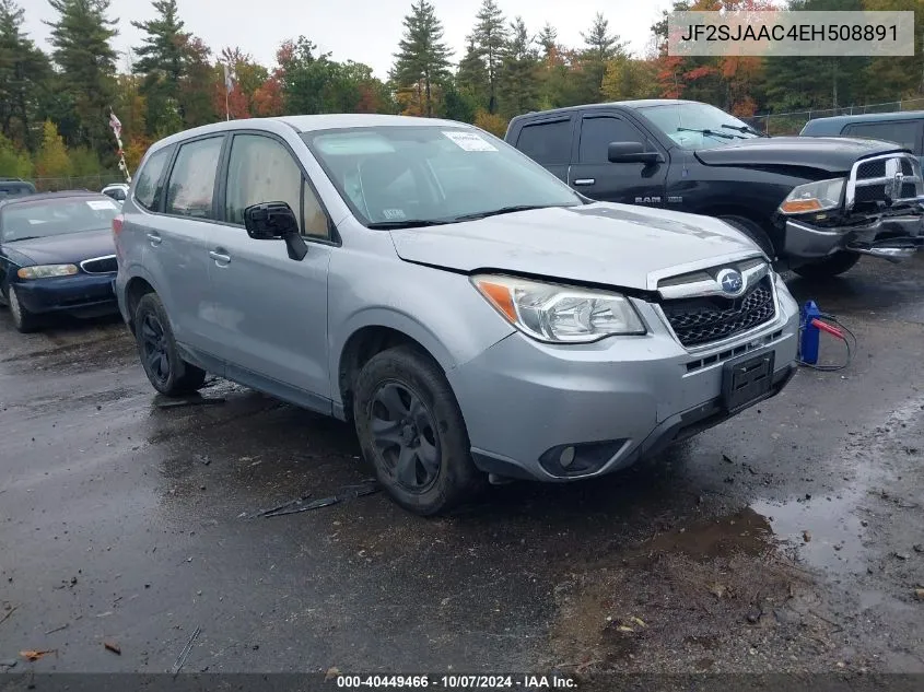 2014 Subaru Forester 2.5I VIN: JF2SJAAC4EH508891 Lot: 40449466