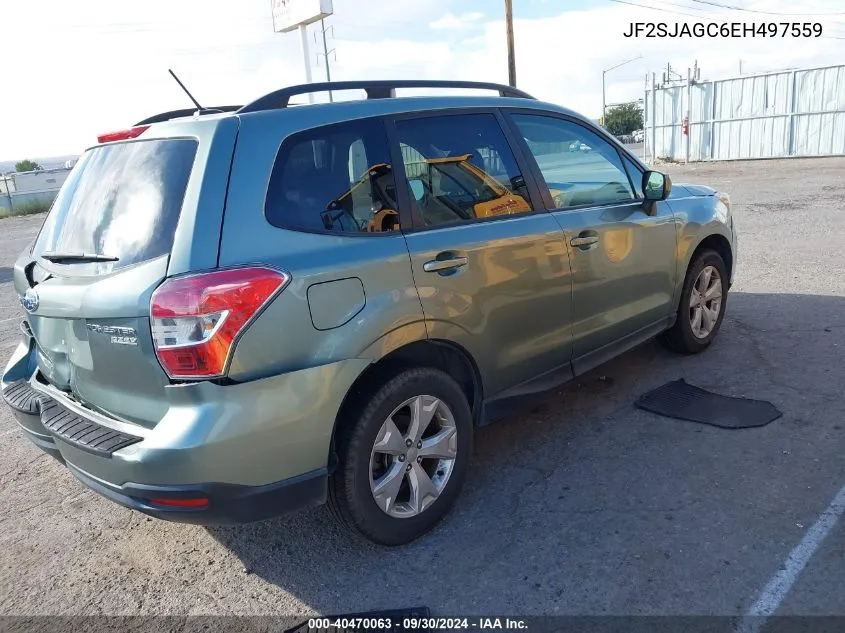 2014 Subaru Forester 2.5I Premium VIN: JF2SJAGC6EH497559 Lot: 40470063