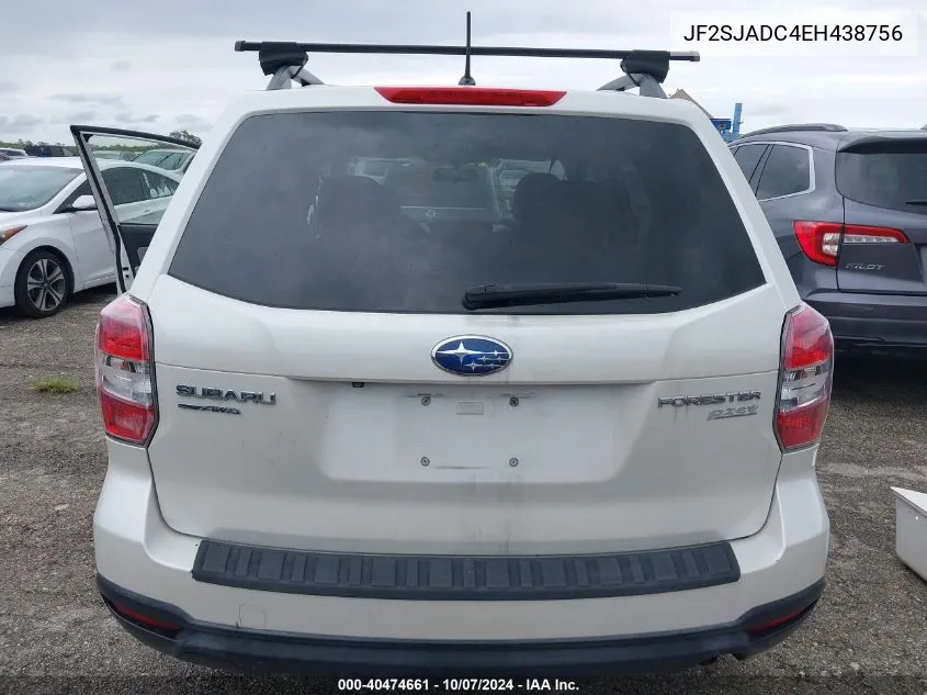 2014 Subaru Forester 2.5I Premium VIN: JF2SJADC4EH438756 Lot: 40474661