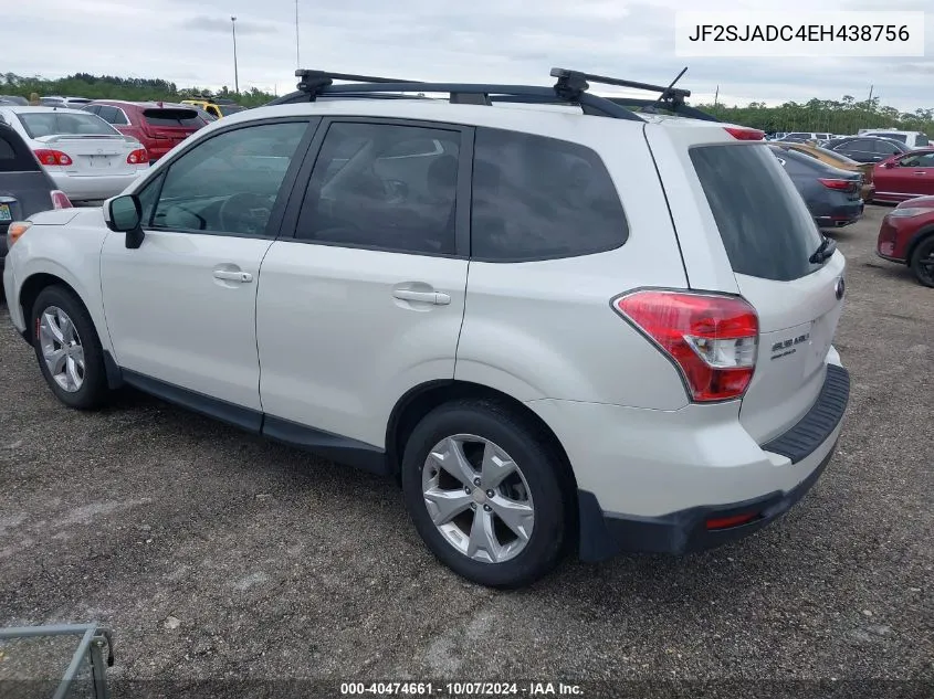 2014 Subaru Forester 2.5I Premium VIN: JF2SJADC4EH438756 Lot: 40474661