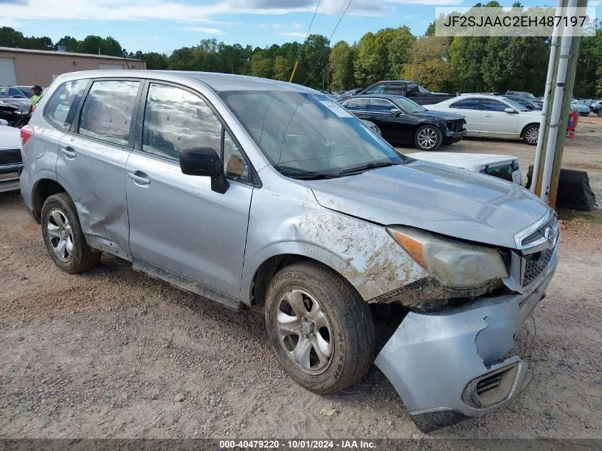 2014 Subaru Forester 2.5I VIN: JF2SJAAC2EH487197 Lot: 40479220