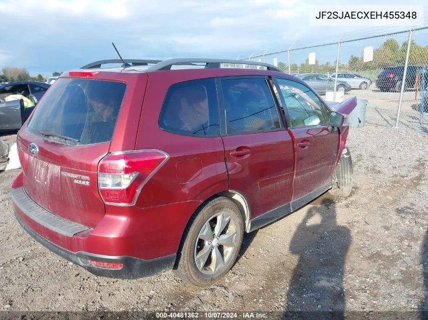 2014 Subaru Forester 2.5I Premium VIN: JF2SJAECXEH455348 Lot: 40481362