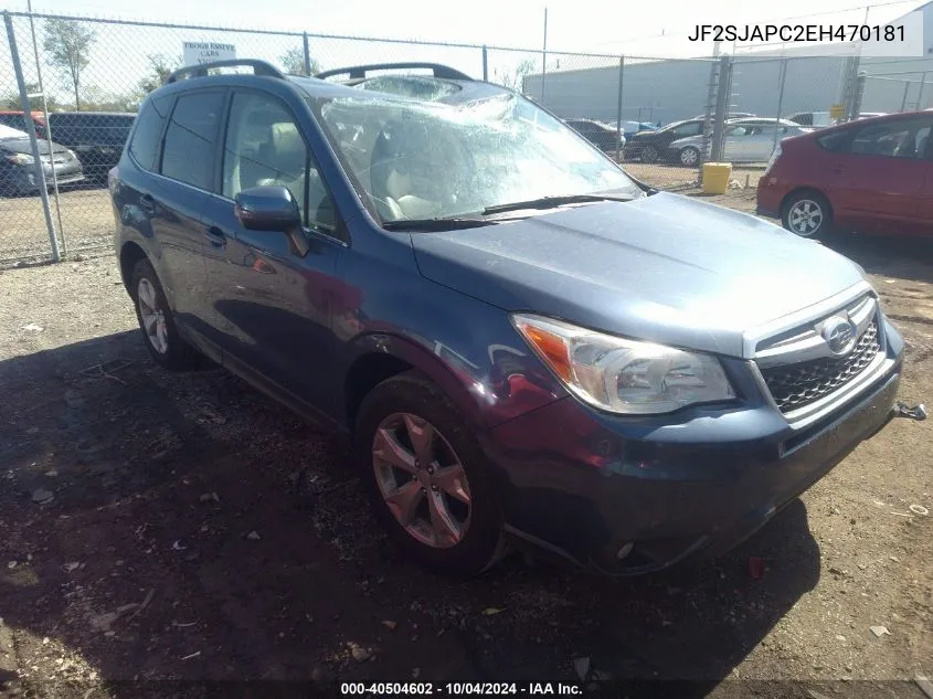 2014 Subaru Forester 2.5I Touring VIN: JF2SJAPC2EH470181 Lot: 40504602