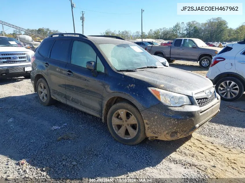 2014 Subaru Forester 2.5I Premium VIN: JF2SJAEC0EH467962 Lot: 40528450