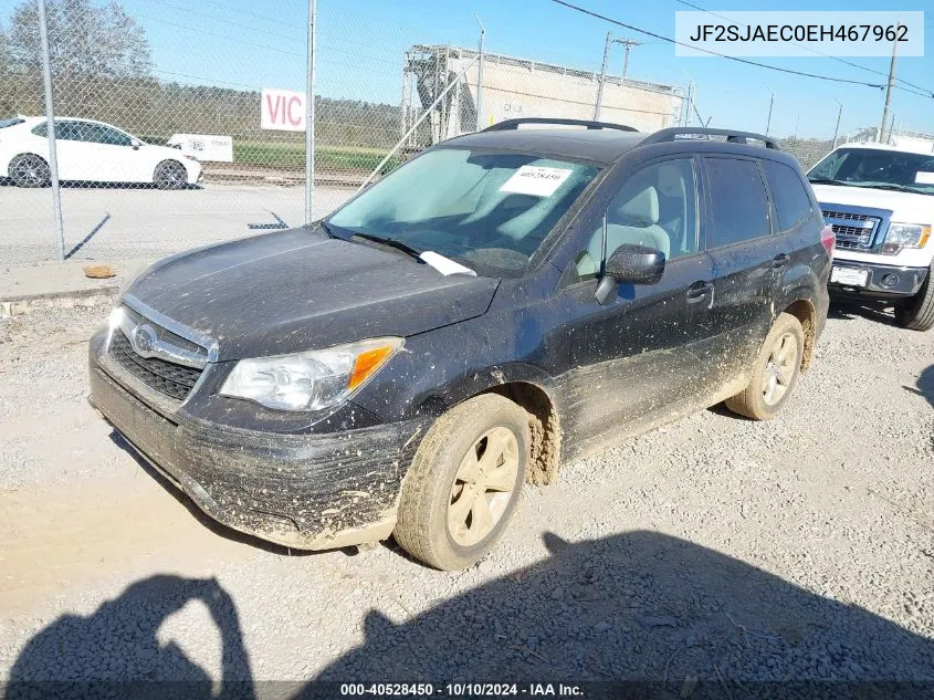 2014 Subaru Forester 2.5I Premium VIN: JF2SJAEC0EH467962 Lot: 40528450