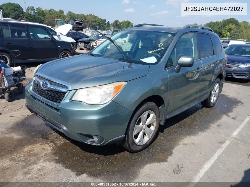 2014 Subaru Forester 2.5I Limited VIN: JF2SJAHC4EH472027 Lot: 40531362