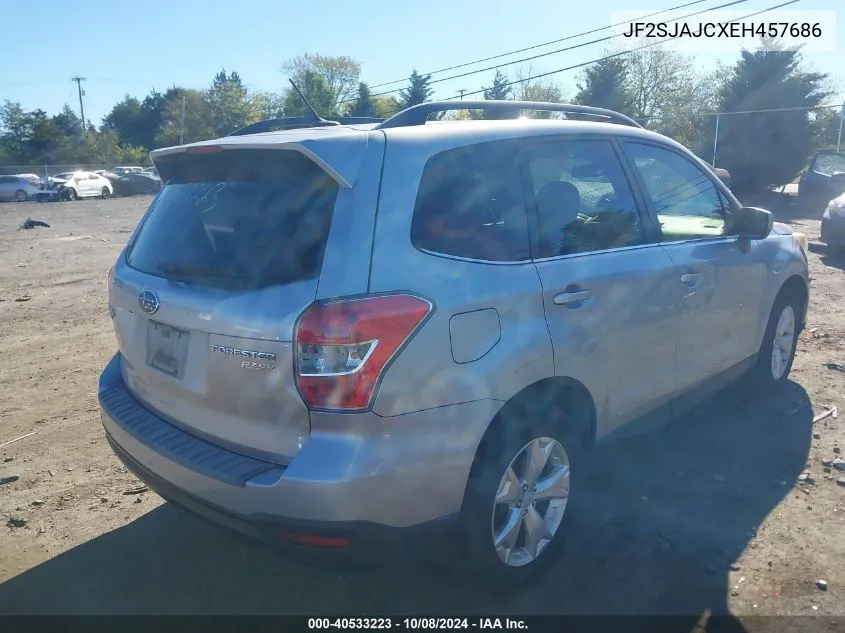 2014 Subaru Forester 2.5I Limited VIN: JF2SJAJCXEH457686 Lot: 40533223