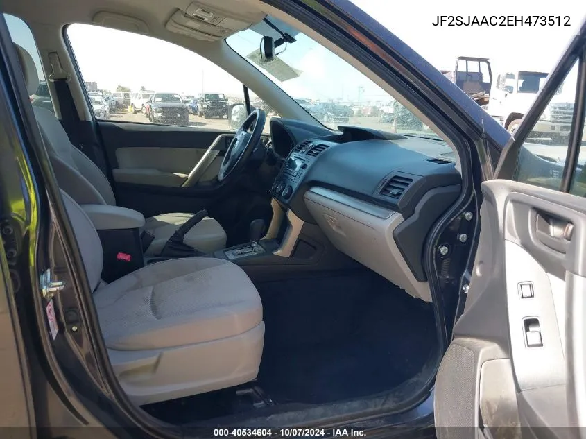 JF2SJAAC2EH473512 2014 Subaru Forester 2.5I