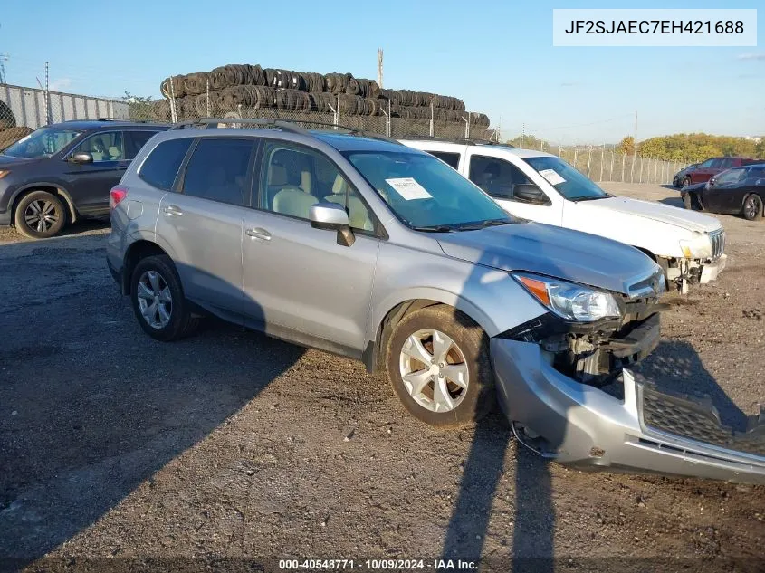 2014 Subaru Forester 2.5I Premium VIN: JF2SJAEC7EH421688 Lot: 40548771