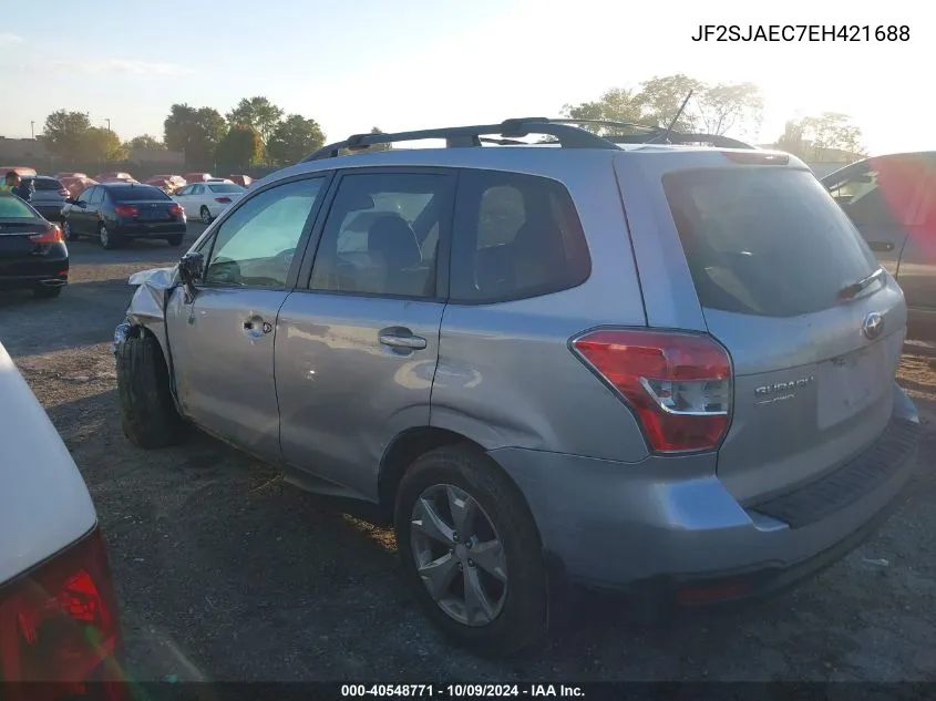 2014 Subaru Forester 2.5I Premium VIN: JF2SJAEC7EH421688 Lot: 40548771