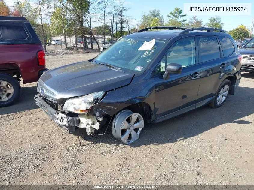 2014 Subaru Forester 2.5I Premium VIN: JF2SJAEC0EH435934 Lot: 40551105