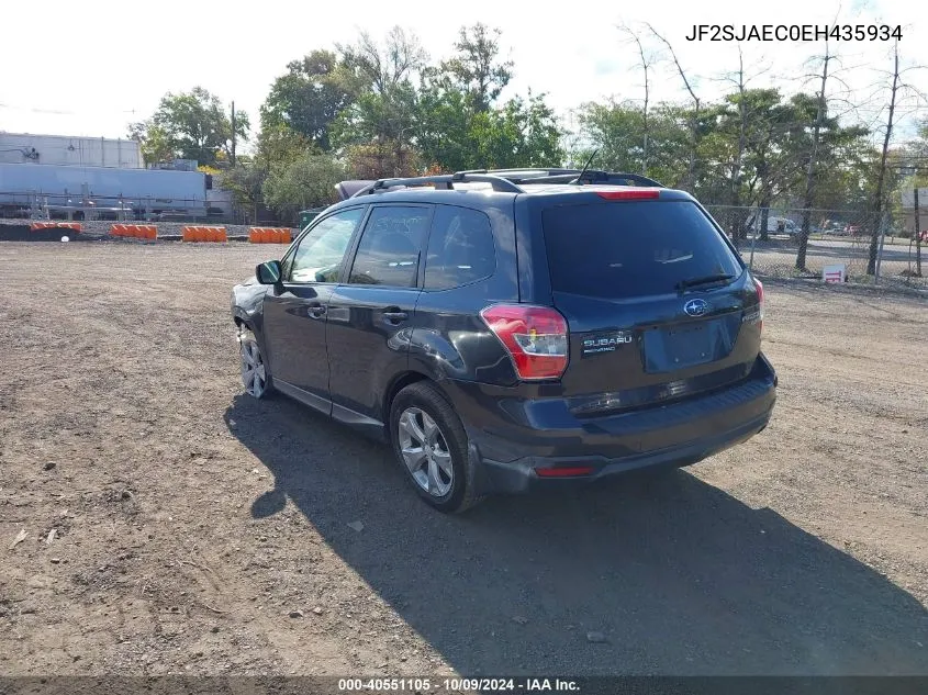 2014 Subaru Forester 2.5I Premium VIN: JF2SJAEC0EH435934 Lot: 40551105