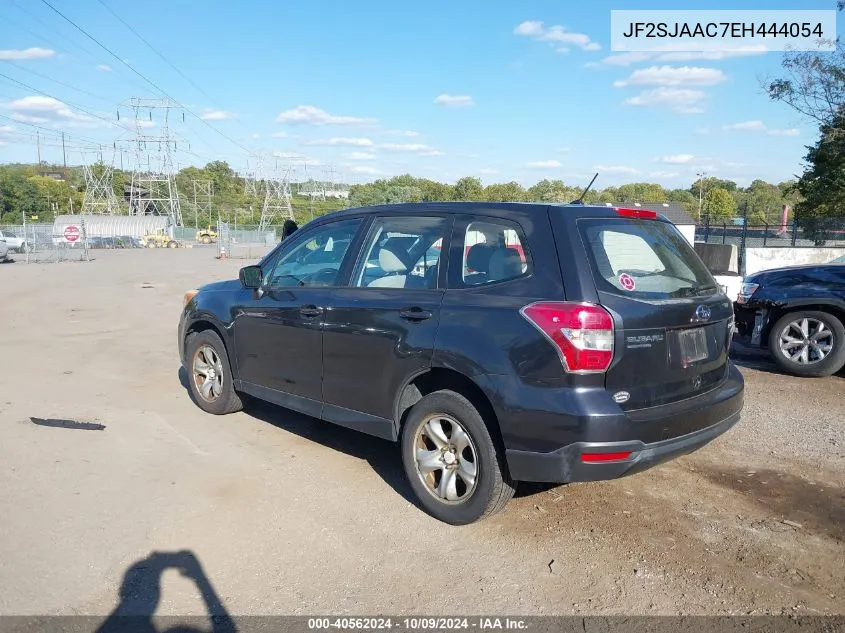 2014 Subaru Forester 2.5I VIN: JF2SJAAC7EH444054 Lot: 40562024