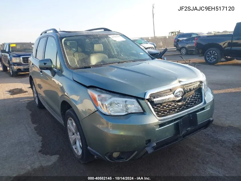 2014 Subaru Forester 2.5I Limited VIN: JF2SJAJC9EH517120 Lot: 40582145