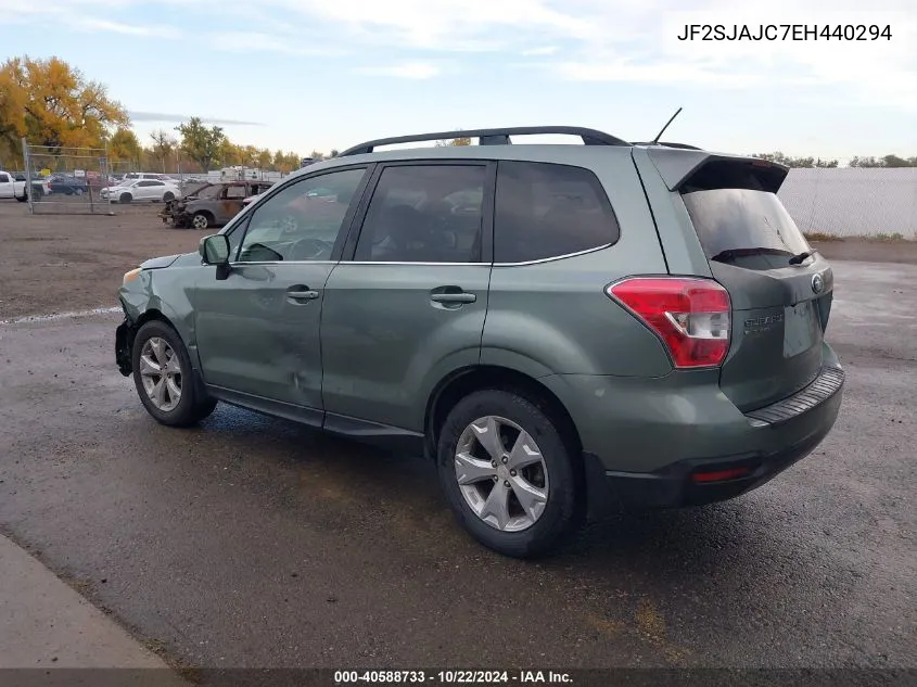 2014 Subaru Forester 2.5I Limited VIN: JF2SJAJC7EH440294 Lot: 40588733