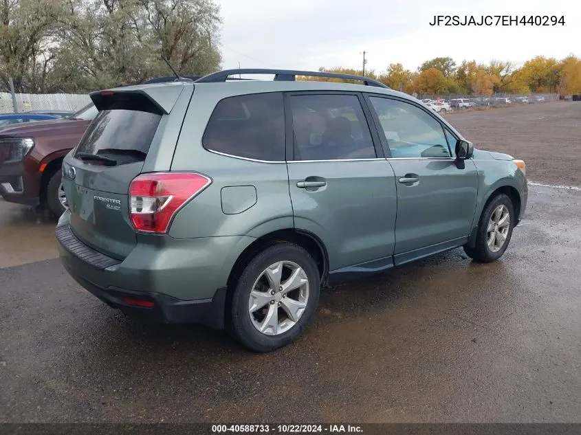 2014 Subaru Forester 2.5I Limited VIN: JF2SJAJC7EH440294 Lot: 40588733