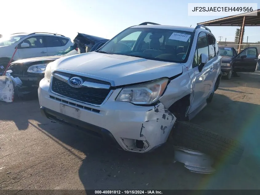 2014 Subaru Forester 2.5I Premium VIN: JF2SJAEC1EH449566 Lot: 40591812