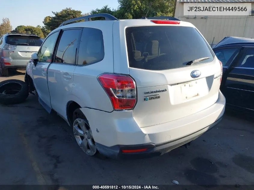 2014 Subaru Forester 2.5I Premium VIN: JF2SJAEC1EH449566 Lot: 40591812