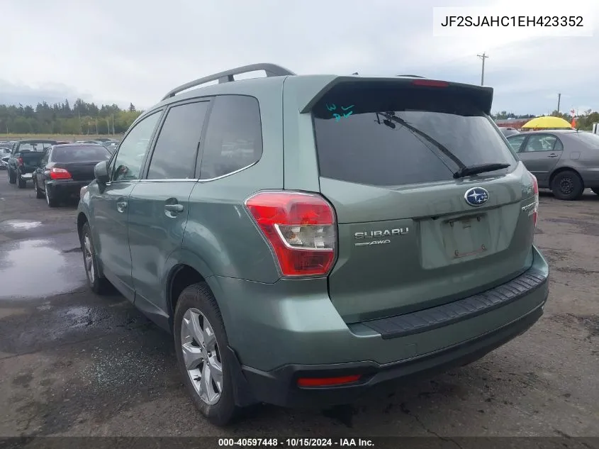 2014 Subaru Forester 2.5I Limited VIN: JF2SJAHC1EH423352 Lot: 40597448