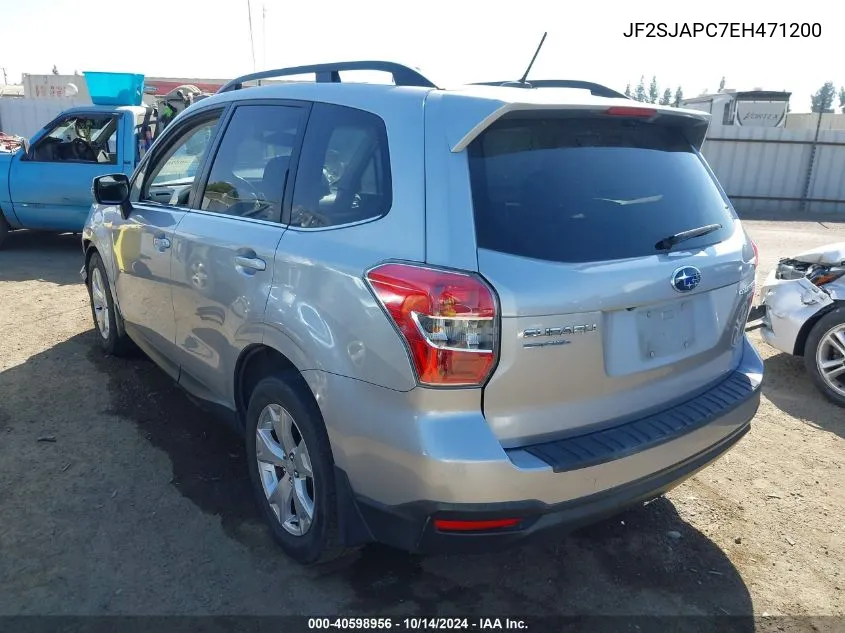 JF2SJAPC7EH471200 2014 Subaru Forester 2.5I Touring