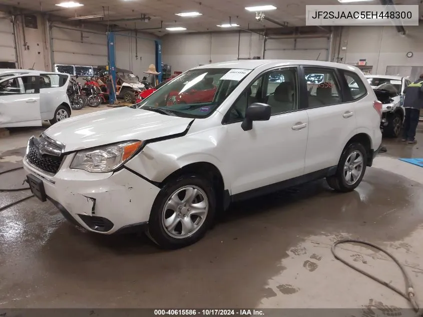 2014 Subaru Forester 2.5I VIN: JF2SJAAC5EH448300 Lot: 40615586