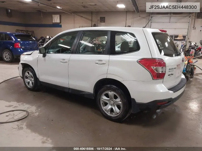 2014 Subaru Forester 2.5I VIN: JF2SJAAC5EH448300 Lot: 40615586