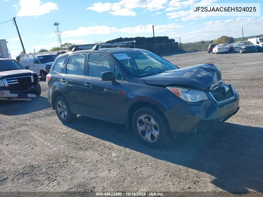 2014 Subaru Forester 2.5I VIN: JF2SJAAC6EH524025 Lot: 40622490