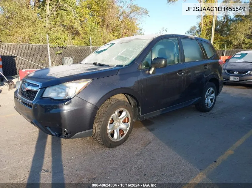 2014 Subaru Forester 2.5I VIN: JF2SJAAC1EH455549 Lot: 40624004