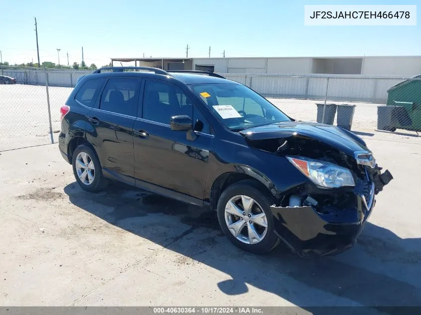 2014 Subaru Forester 2.5I Limited VIN: JF2SJAHC7EH466478 Lot: 40630364