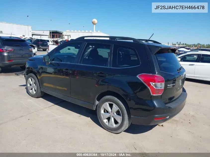 2014 Subaru Forester 2.5I Limited VIN: JF2SJAHC7EH466478 Lot: 40630364