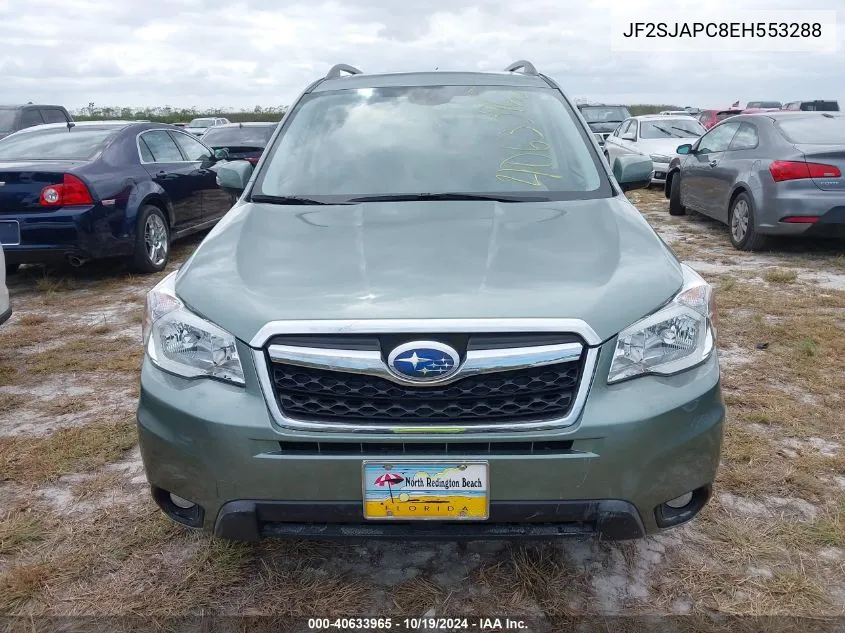 2014 Subaru Forester 2.5I Touring VIN: JF2SJAPC8EH553288 Lot: 40633965