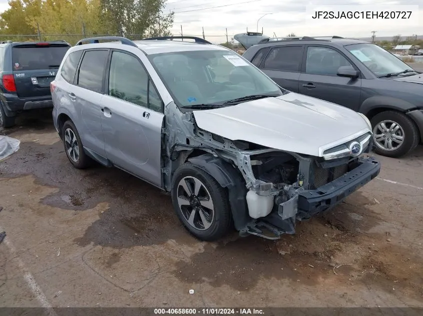 2014 Subaru Forester 2.5I Premium VIN: JF2SJAGC1EH420727 Lot: 40658600