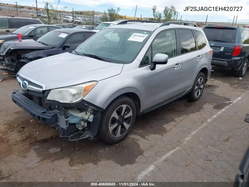 2014 Subaru Forester 2.5I Premium VIN: JF2SJAGC1EH420727 Lot: 40658600