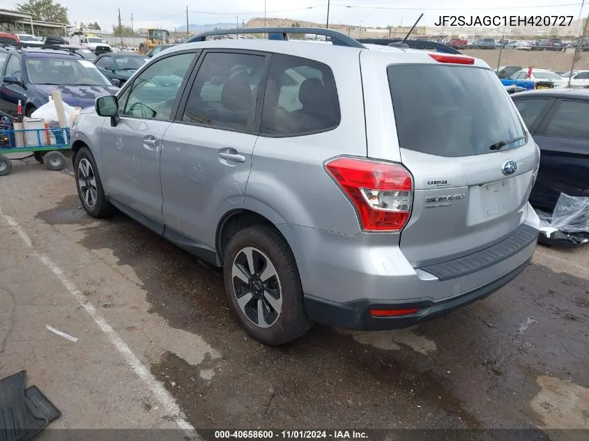 2014 Subaru Forester 2.5I Premium VIN: JF2SJAGC1EH420727 Lot: 40658600