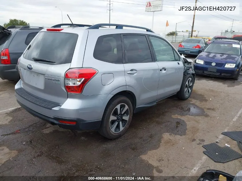 2014 Subaru Forester 2.5I Premium VIN: JF2SJAGC1EH420727 Lot: 40658600