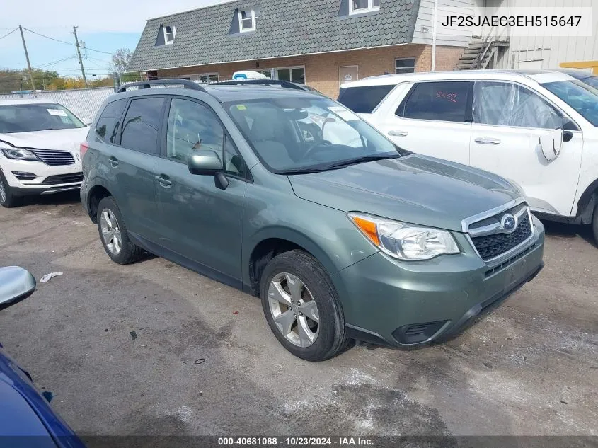 2014 Subaru Forester 2.5I Premium VIN: JF2SJAEC3EH515647 Lot: 40681088