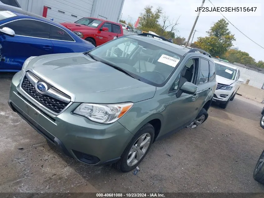 2014 Subaru Forester 2.5I Premium VIN: JF2SJAEC3EH515647 Lot: 40681088