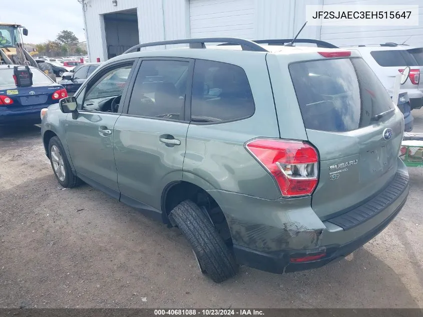 2014 Subaru Forester 2.5I Premium VIN: JF2SJAEC3EH515647 Lot: 40681088