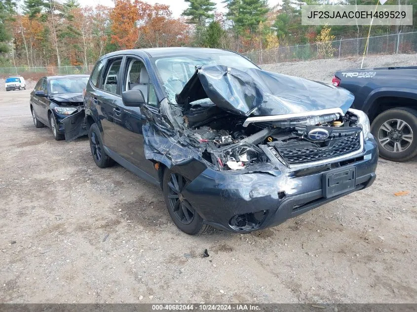 2014 Subaru Forester 2.5I VIN: JF2SJAAC0EH489529 Lot: 40682044