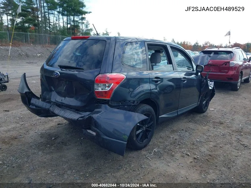 2014 Subaru Forester 2.5I VIN: JF2SJAAC0EH489529 Lot: 40682044