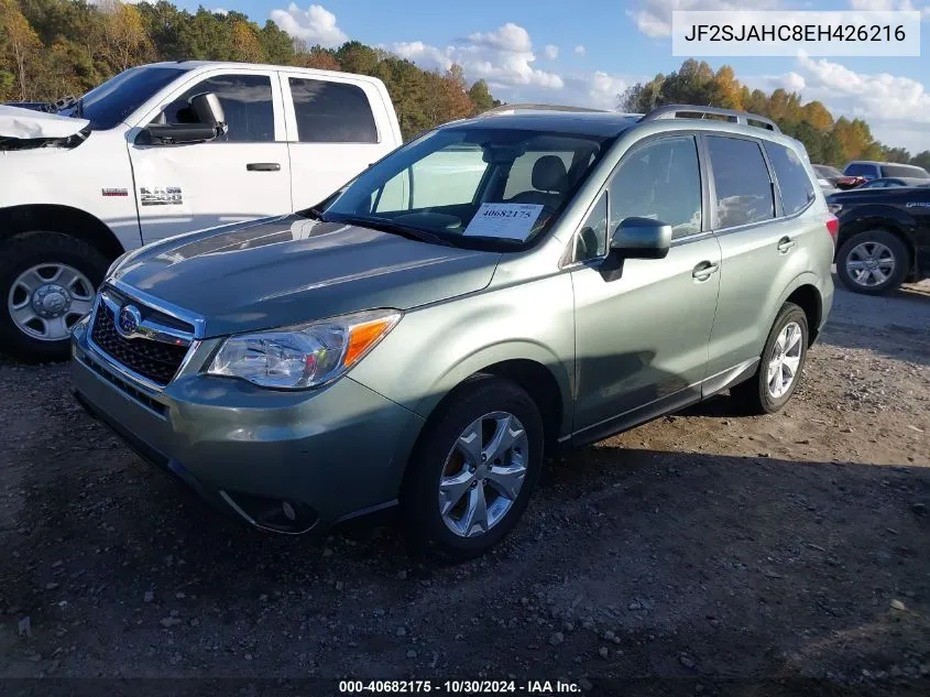 2014 Subaru Forester 2.5I Limited VIN: JF2SJAHC8EH426216 Lot: 40682175