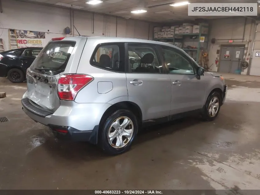 JF2SJAAC8EH442118 2014 Subaru Forester 2.5I