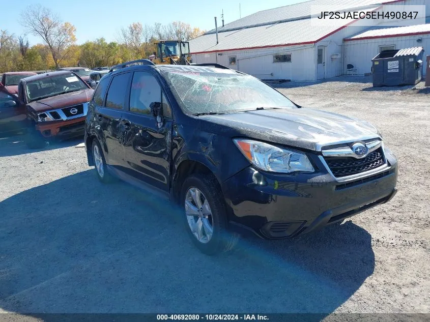 2014 Subaru Forester 2.5I Premium VIN: JF2SJAEC5EH490847 Lot: 40692080